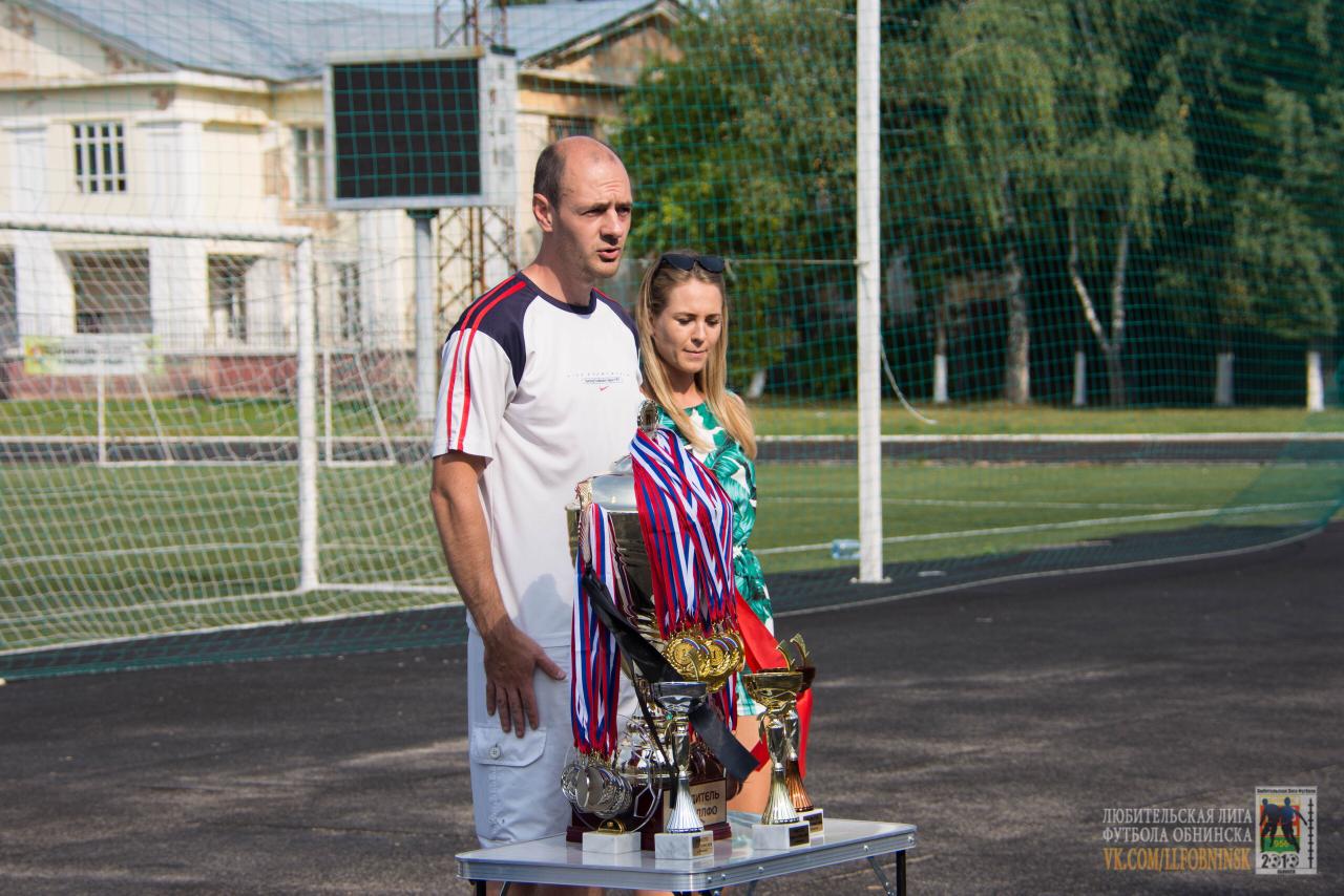 Награждение участников чемпионата г. Обнинска по мини футболу